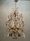Large Vintage Crystal Beaded Chandelier with Murano Glass Drops 6