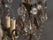 Large Vintage Crystal Beaded Chandelier with Murano Glass Drops 5