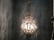 Large Vintage Crystal Beaded Chandelier with Murano Glass Drops 11