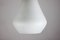 Lámpara colgante vintage de vidrio opalino mate, años 70, Imagen 4