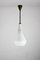 Lámpara colgante vintage de vidrio opalino mate, años 70, Imagen 2