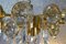 Gold-Plated Brass Chandelier with Crystals from Palwa, 1960s, Image 4