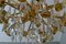 Gold-Plated Brass Chandelier with Crystals from Palwa, 1960s, Image 3