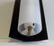 Vintage German White Glass, Brass, and Black Metal Sconce from Kaiser, 1960s 5
