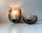 Gray Bend Acrylic Glass Sconces from Sönnico Oslo, 1970s, Set of 2, Image 2