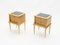 Brass and Sycamore Nightstands Attributed to Suzanne Guiguichon, 1950s, Set of 2, Image 4