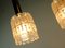 Mid-Century Glass and Chrome Chandelier from Hillebrand Lighting 7