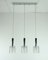Mid-Century Glass and Chrome Chandelier from Hillebrand Lighting 1