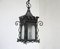 Art Nouveau Wrought Iron Lantern Ceiling Lamp, Image 3