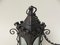 Art Nouveau Wrought Iron Lantern Ceiling Lamp, Image 16