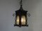 Art Nouveau Wrought Iron Lantern Ceiling Lamp, Image 7