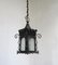 Art Nouveau Wrought Iron Lantern Ceiling Lamp, Image 2