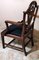 Antique Arts & Crafts French Dark Mahogany Desk Chair 11