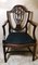 Antique Arts & Crafts French Dark Mahogany Desk Chair 6