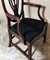 Antique Arts & Crafts French Dark Mahogany Desk Chair 12