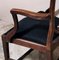Antique Arts & Crafts French Dark Mahogany Desk Chair 15