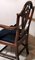 Antique Arts & Crafts French Dark Mahogany Desk Chair 14