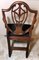 Antique Arts & Crafts French Dark Mahogany Desk Chair 5