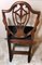 Antique Arts & Crafts French Dark Mahogany Desk Chair, Image 5