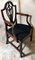 Antique Arts & Crafts French Dark Mahogany Desk Chair 7