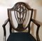 Antique Arts & Crafts French Dark Mahogany Desk Chair 16