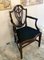 Antique Arts & Crafts French Dark Mahogany Desk Chair 2