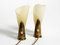 Mid-Century Italian Brass and Acrylic Glass Table Lamps, 1950s, Set of 2, Image 1