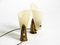 Mid-Century Italian Brass and Acrylic Glass Table Lamps, 1950s, Set of 2 18