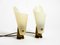 Mid-Century Italian Brass and Acrylic Glass Table Lamps, 1950s, Set of 2 20