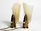 Mid-Century Italian Brass and Acrylic Glass Table Lamps, 1950s, Set of 2, Image 14