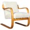 Schafswolle 402 Series Sessel von Alvar Aalto für Artek, 1960er 1