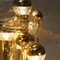 Space Age Brass and Blown Glass Fixtures, 1970s, Set of 4 9