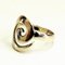 Anello vintage in argento con Wave Curl, Scandinavia, anni '60, Immagine 2