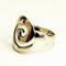 Vintage Scandinavian Silver Ring with Wave Curl, 1960s 2