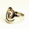 Vintage Scandinavian Silver Ring with Wave Curl, 1960s, Image 2