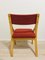 Red Dining Chairs by Ludvig Volak for Drevopodnik Holesov, 1950s, Set of 4 7