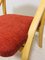 Red Dining Chairs by Ludvig Volak for Drevopodnik Holesov, 1950s, Set of 4, Image 6