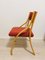 Red Dining Chairs by Ludvig Volak for Drevopodnik Holesov, 1950s, Set of 4 9