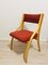 Red Dining Chairs by Ludvig Volak for Drevopodnik Holesov, 1950s, Set of 4 8