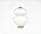 Danish Modern Glass Snowball Pendant Lamps by Bent Karlby for Lyfa, 1940s, Set of 2 2