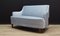 Blaues Vintage Velours Sofa, 1970er 3