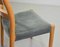 Danish Solid Beech and Gray Velvet Model 84 Dining Chairs by Niels Otto Møller for J.L. Møllers, 1960s, Set of 4 9