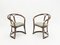 Brass Bamboo Lounge Chairs, 1960s, Set of 2 1