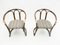 Brass Bamboo Lounge Chairs, 1960s, Set of 2 4
