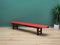 Vintage Danish Red Eco-Leather Bench, 1990s 2