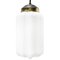 Vintage White Opaline Glass and Brass Pendant Lamp, Image 1