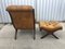 Chesterfield Armchair with Pouf Set, 1950s, Set of 2 22