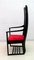 Sessel mit hoher Rückenlehne aus Eiche & Glaspaste von Charles Rennie Mackintosh, 1970er 6