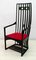 Oak and Glass Paste High Back Lounge Chair by Charles Rennie Mackintosh, 1970s 5