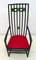 Sessel mit hoher Rückenlehne aus Eiche & Glaspaste von Charles Rennie Mackintosh, 1970er 3